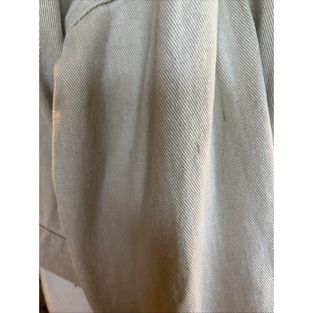 Hayden Los Angeles Cream Beige Cropped Denim Jacket Large - Picture 3 of 7
